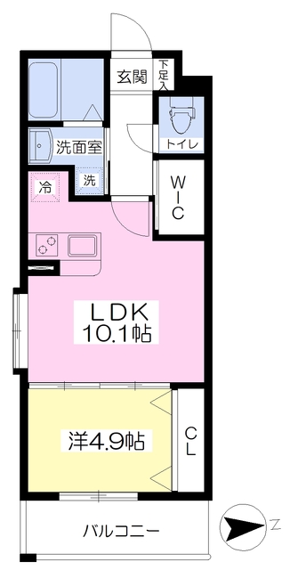 姫路市阿保のマンションの間取り