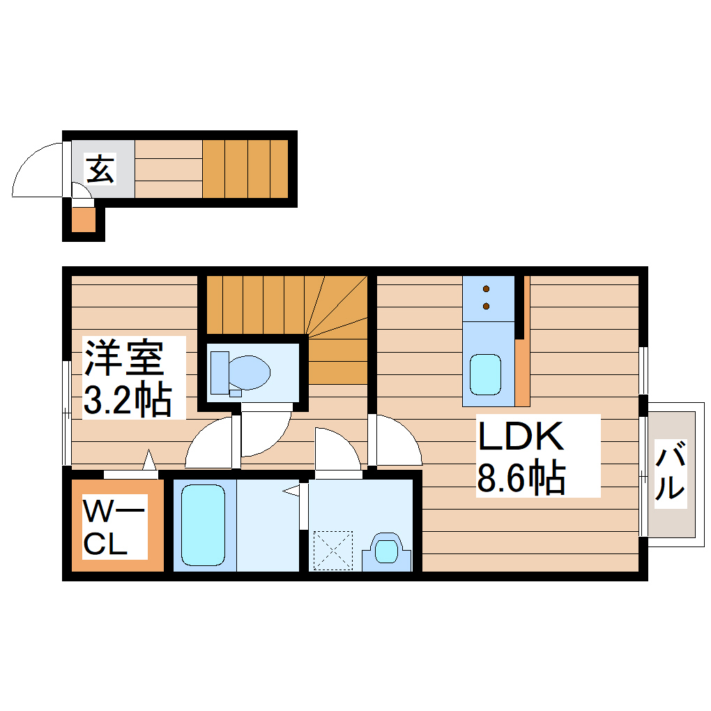 プログレス名取Iの間取り