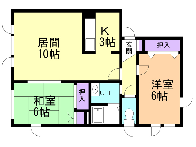 メイプルタウンＦの間取り