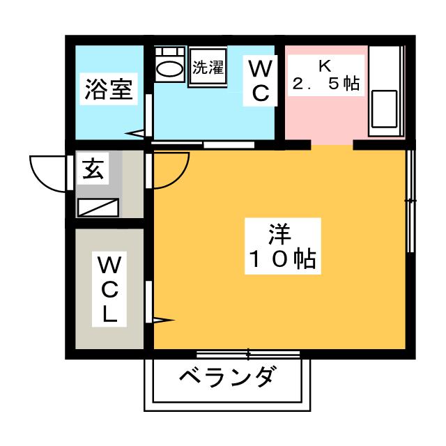 リビングタウン東郷　Ａ棟の間取り