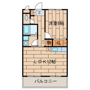 八王子市裏高尾町のマンションの間取り