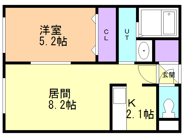 キューブ中の島２・３Ｎの間取り