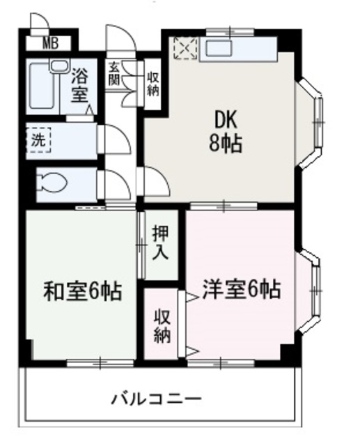 エクセル大和田の間取り