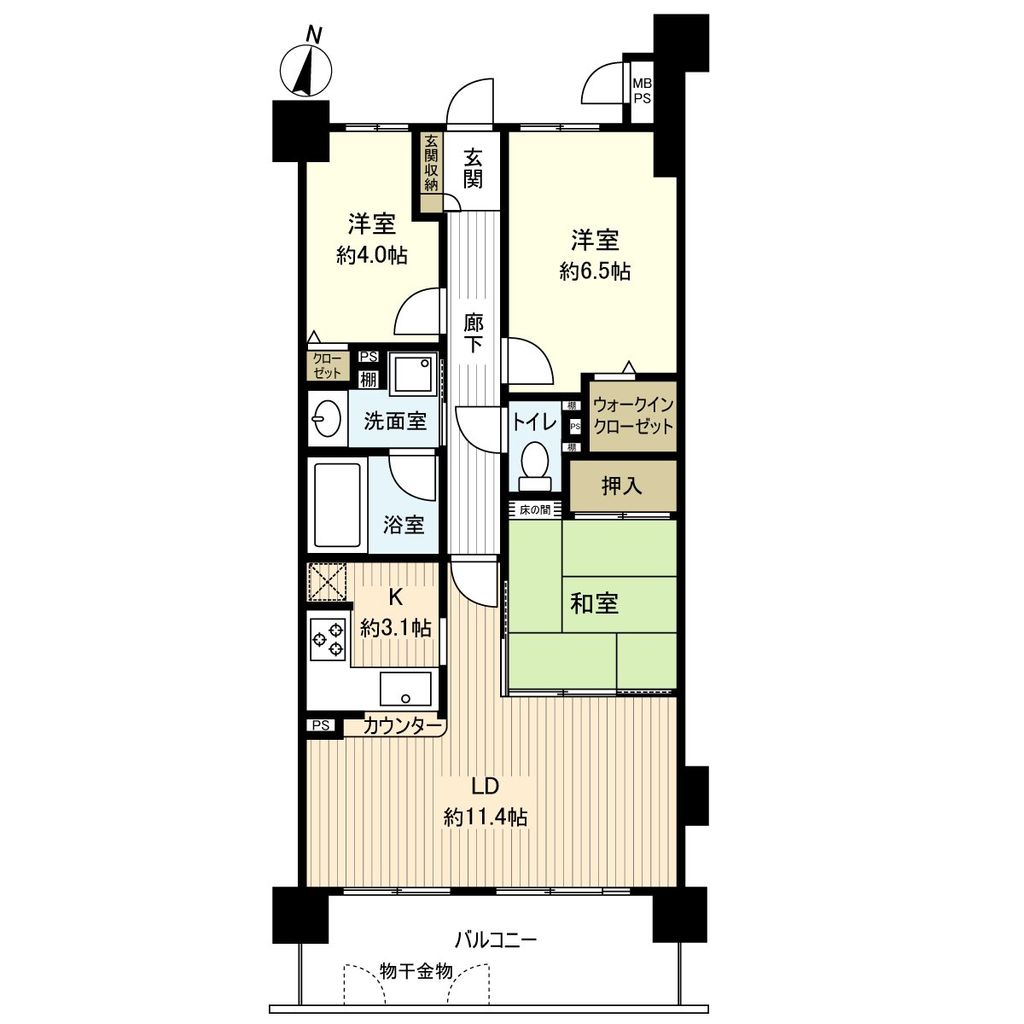 ライオンズマンション西神中央の間取り