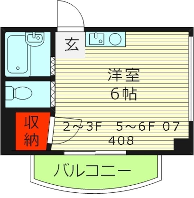 大阪市旭区今市のマンションの間取り