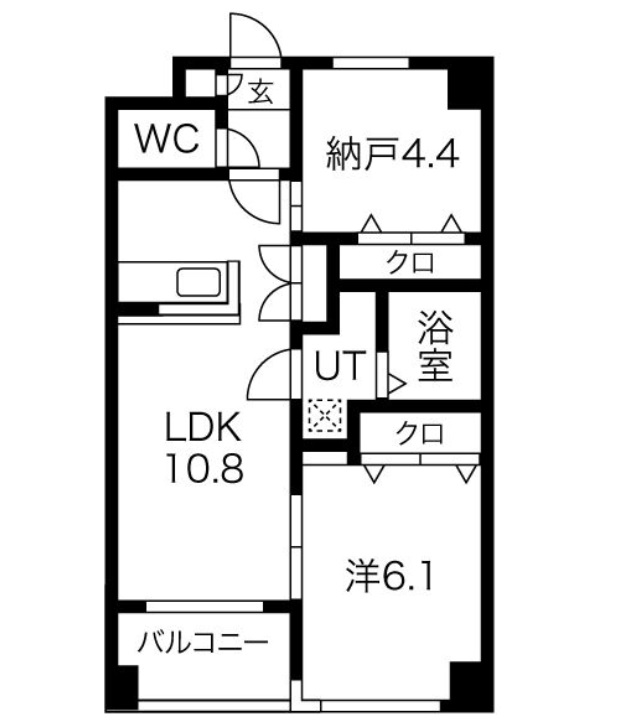 名古屋市天白区平針のマンションの間取り