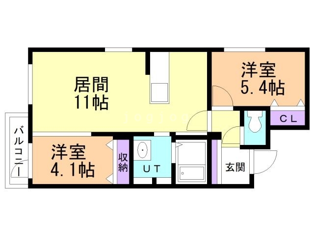 インフィニティ新道東の間取り