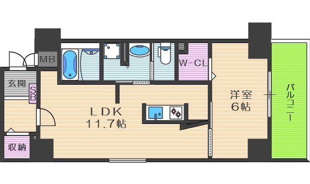 【EL-Sia Umekitaの間取り】