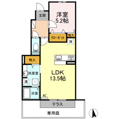 廿日市市串戸のマンションの間取り