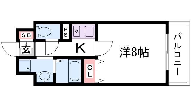 アミーグランコート三宮の間取り