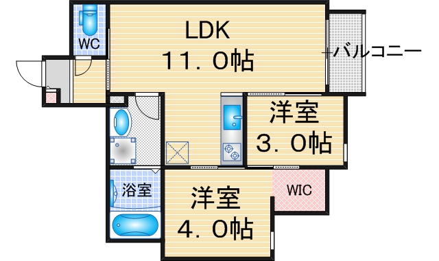 REGALEST桜山の間取り