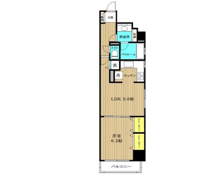 新宿区歌舞伎町のマンションの間取り