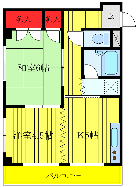 マンションオークスの間取り
