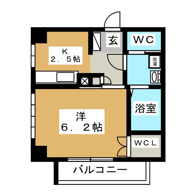 竹山ビル六番館の間取り