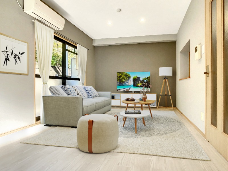 居室・リビング　※家具家電はＣＧ画像になります。