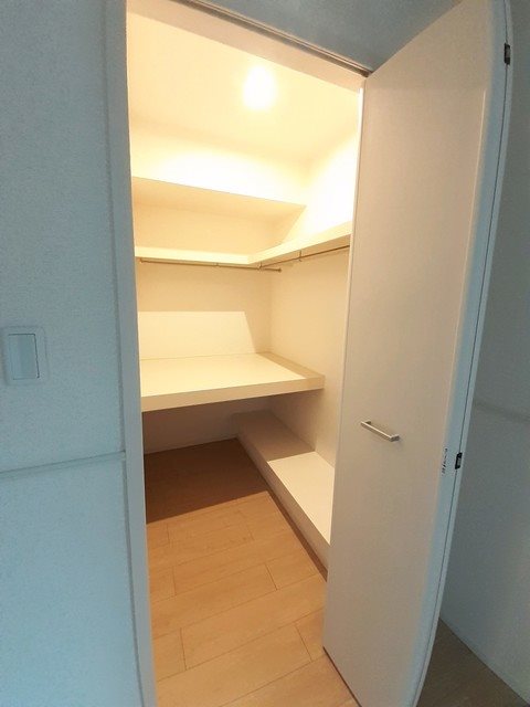 収納　ウォークインクローゼットです。
