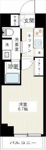 湘南新宿ライン宇須 武蔵小杉駅 徒歩12分 7階建 築6年の間取り写真