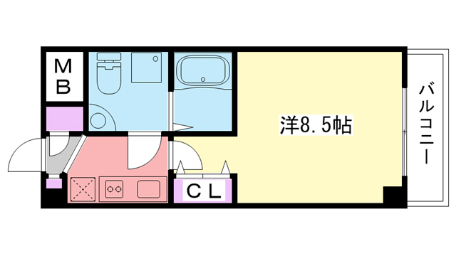 阪神本線 甲子園駅 徒歩5分 7階建 築17年の間取り写真