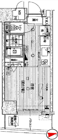 京王新線 初台駅 徒歩6分 10階建 築15年の間取り写真