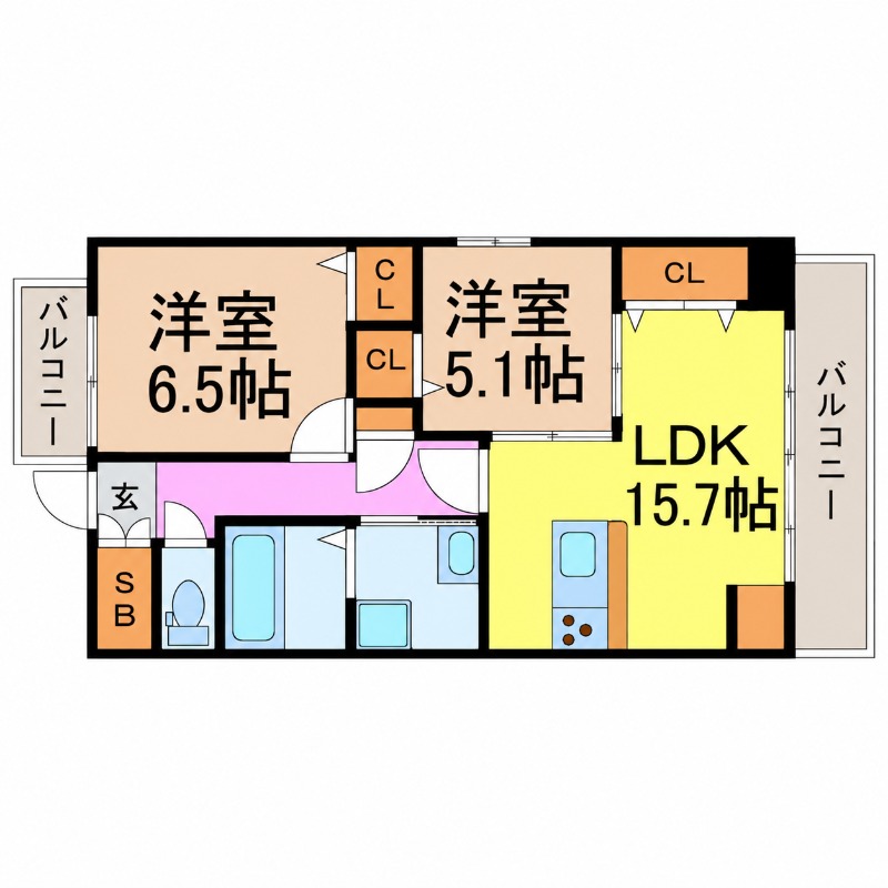 名鉄名古屋本線 山王駅 徒歩10分 7階建 築13年の間取り写真