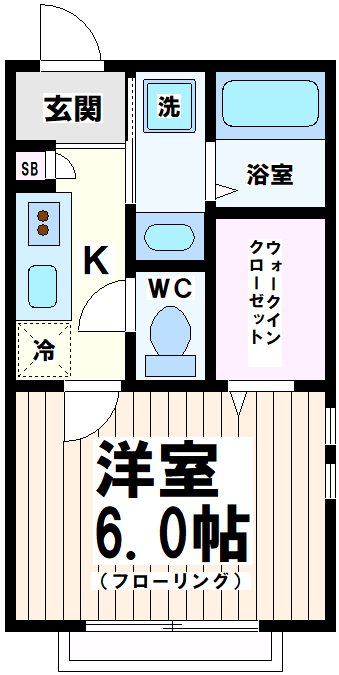 京王線 八幡山駅 徒歩9分 2階建 築7年の間取り写真