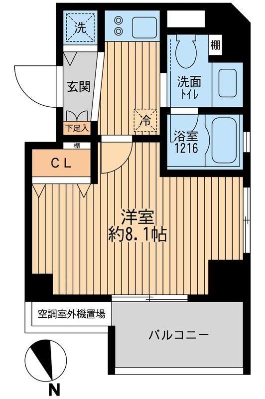 クリオ戸越銀座弐番館の間取り写真