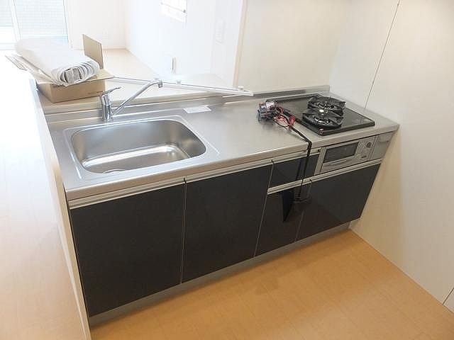 キッチン　２口ガスシステムキッチン