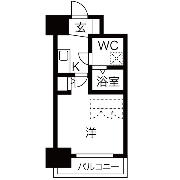 アドバンス心斎橋ラシュレの間取り写真