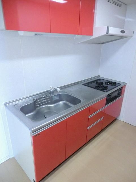 キッチン　システムキッチン３口