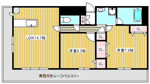 グラーツィア東静岡の間取り