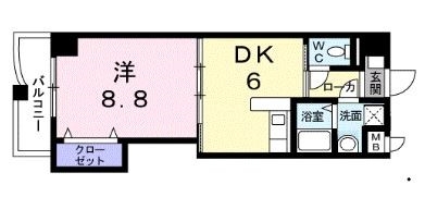 1DK Mansion in Sawara-ku, Fukuoka, Fukuoka — photo 2 of 3