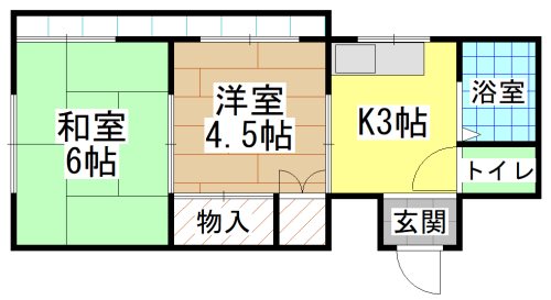 北九州市八幡西区医生ケ丘のマンションの間取り