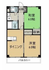 倉敷市鳥羽のマンションの間取り