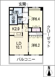 レヴィ　イン　リバーの間取り