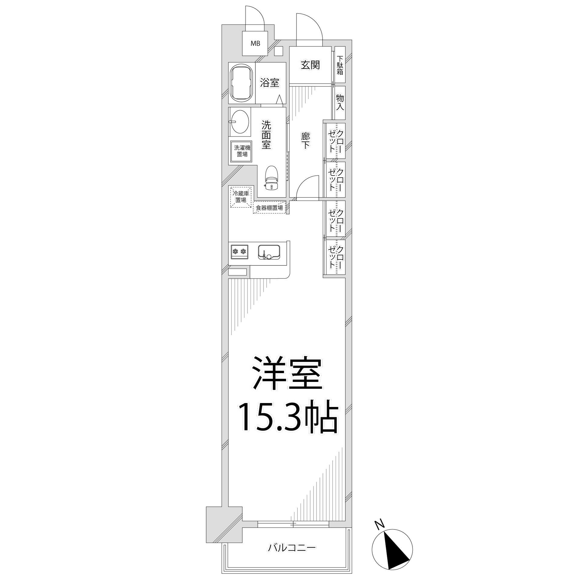 【キャッスルコート西新町の間取り】