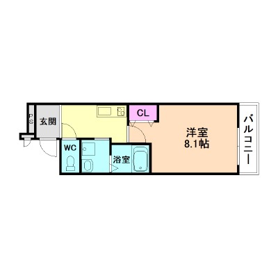 フジパレス出来島WESTI番館の間取り