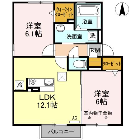 カピオン門間IIの間取り