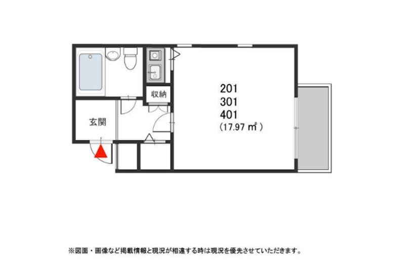 シャルマンフジ久米田　弐番館の間取り