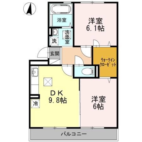 ラフィネはまゆう　Ａ棟の間取り