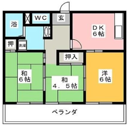 ハイツ森鷹2番館_間取り_0