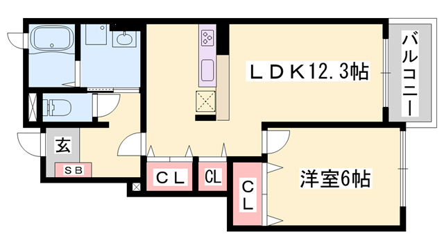 メリフィーＡの間取り