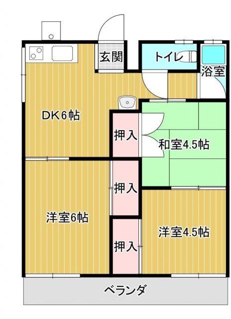 寿アパートの間取り