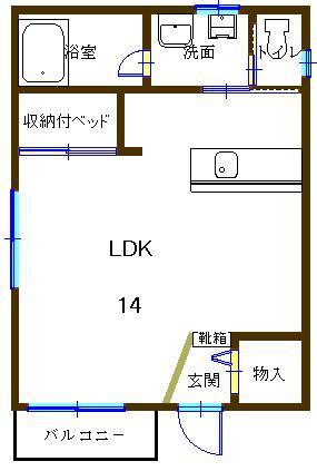 スターハイツ助任の間取り