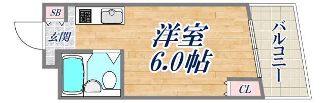 シャトー第9神戸の間取り