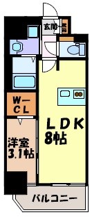 プレサンスNAGOYA覚王山の間取り