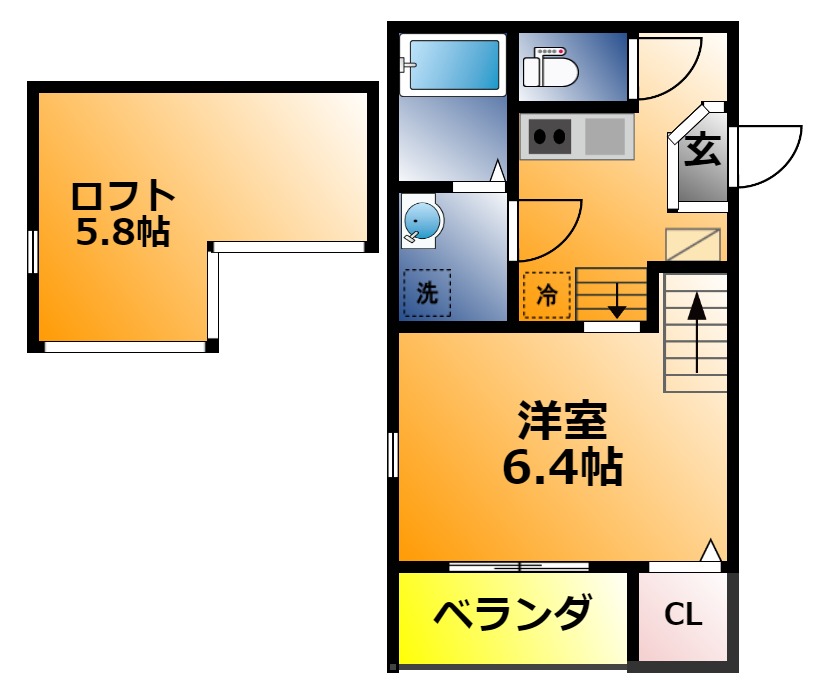 レ・セーナの間取り