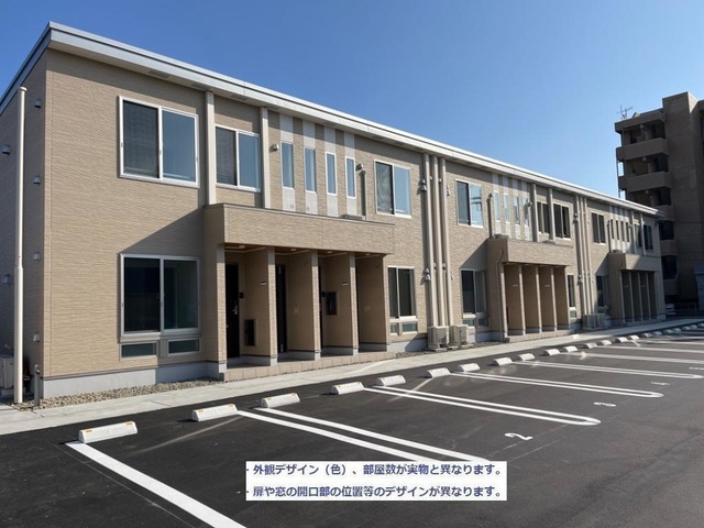 【土浦市荒川沖新築アパート（仮の建物外観】