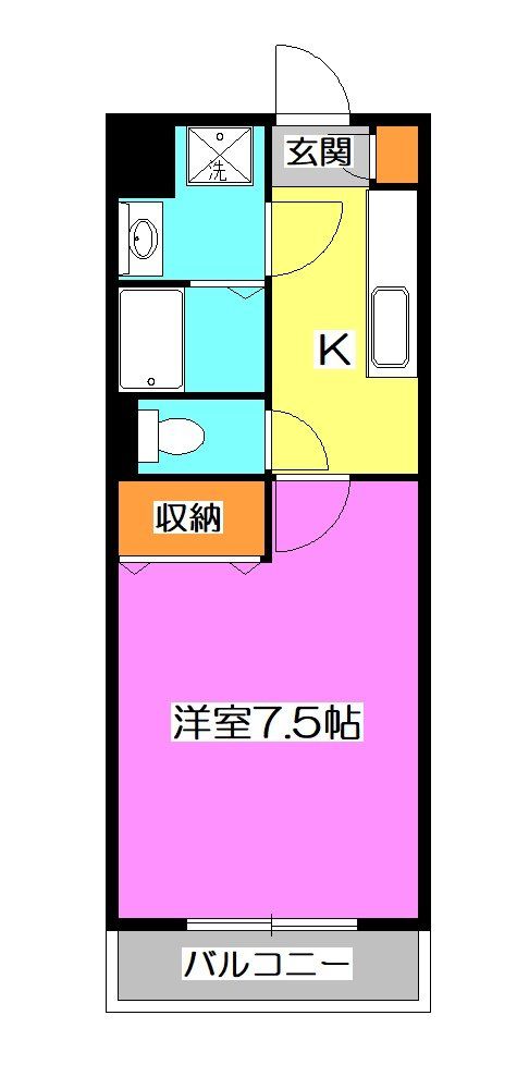 【所沢市東所沢和田のマンションの間取り】