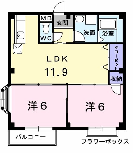 エルディム北山の間取り