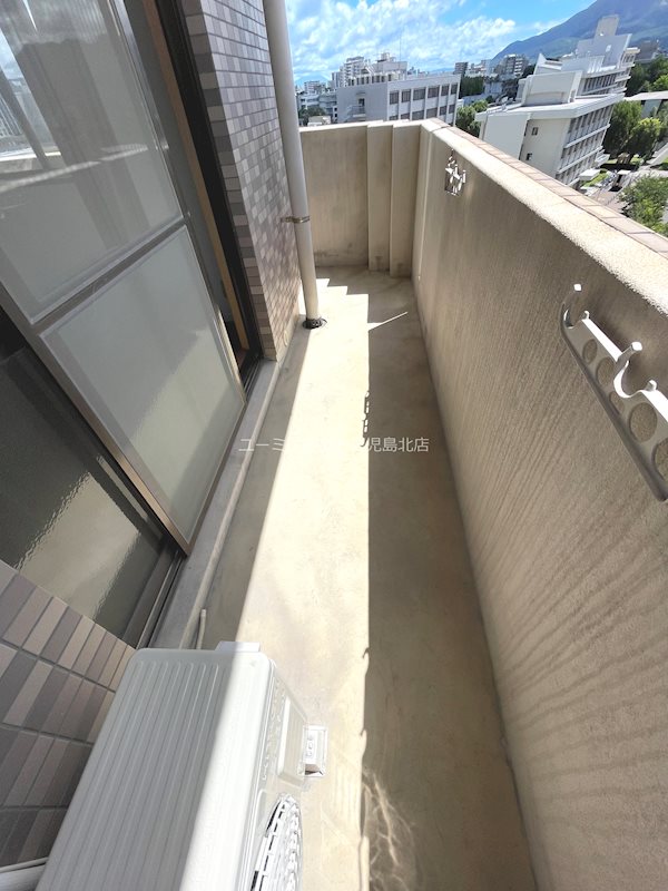 【鹿児島市郡元のマンションのバルコニー】